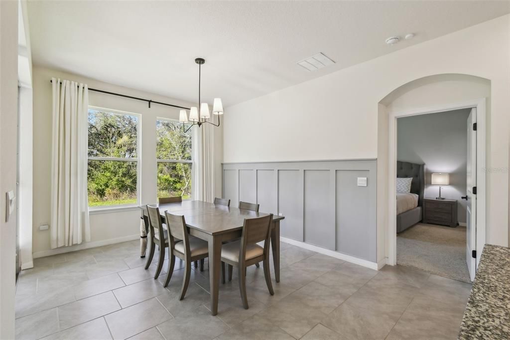 Dining Room overlooking beautiful backyard