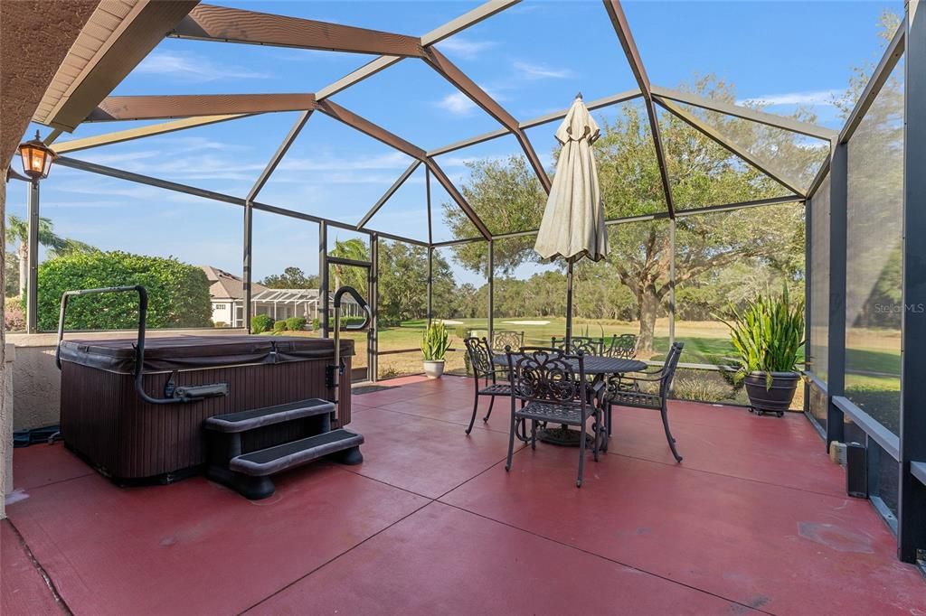 PATIO LANAI AND GOLF COURSE VIEW