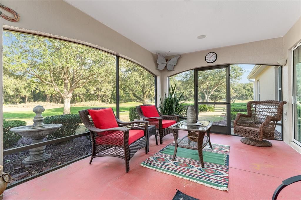 PATIO LANAI VIEW LOOKING TO GOLF COURSE