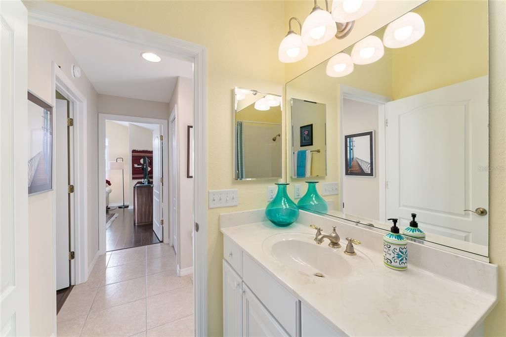 HALLWAY VIEW WITH LINEN CLOSET