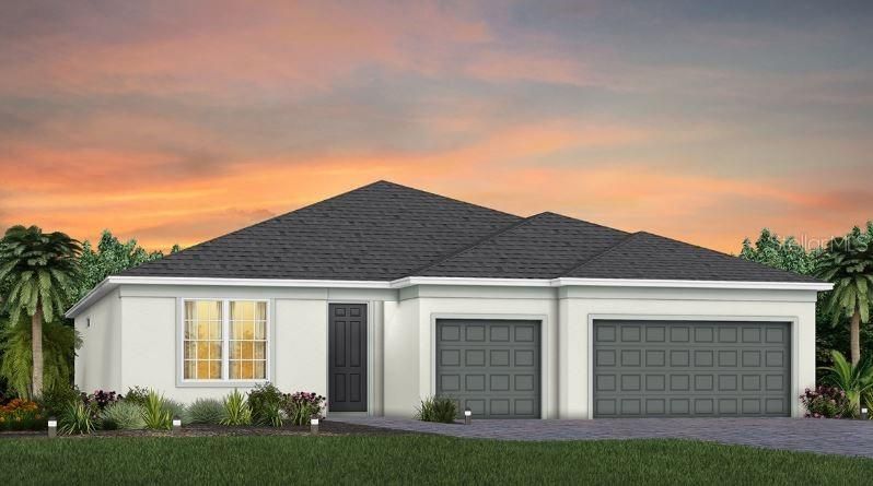 Exterior Design. Artistic rendering for this new construction home. Pictures are for illustrative purposes only. Elevations, colors and options may vary.