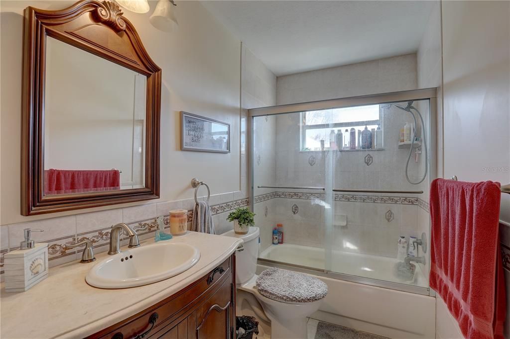 View of Bathroom 2 from upstairs hallway