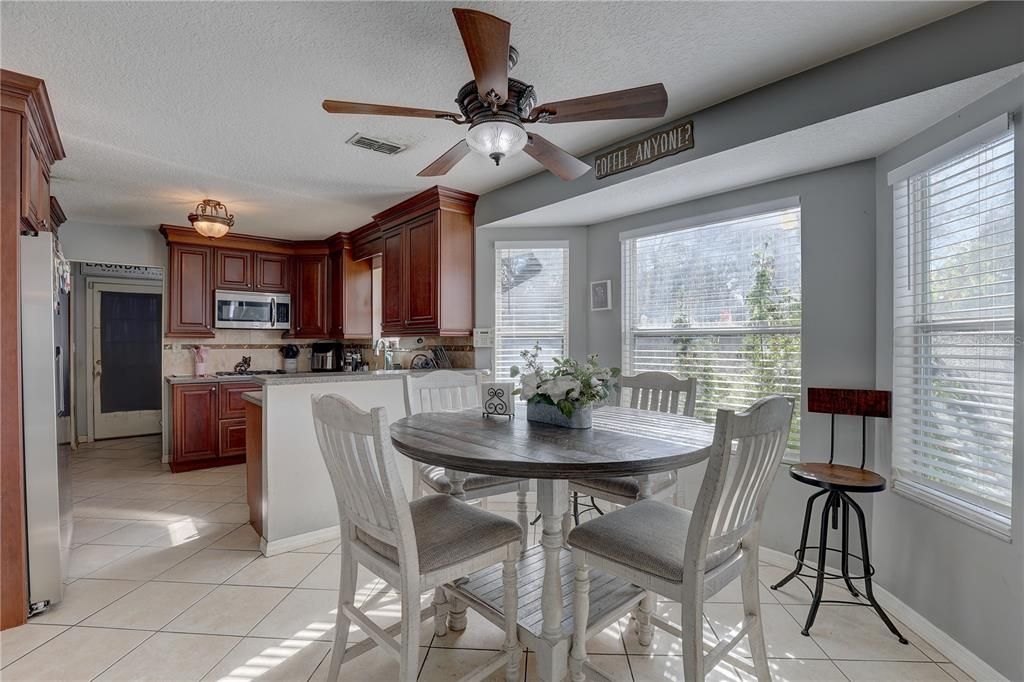 View of eat-in area from family room