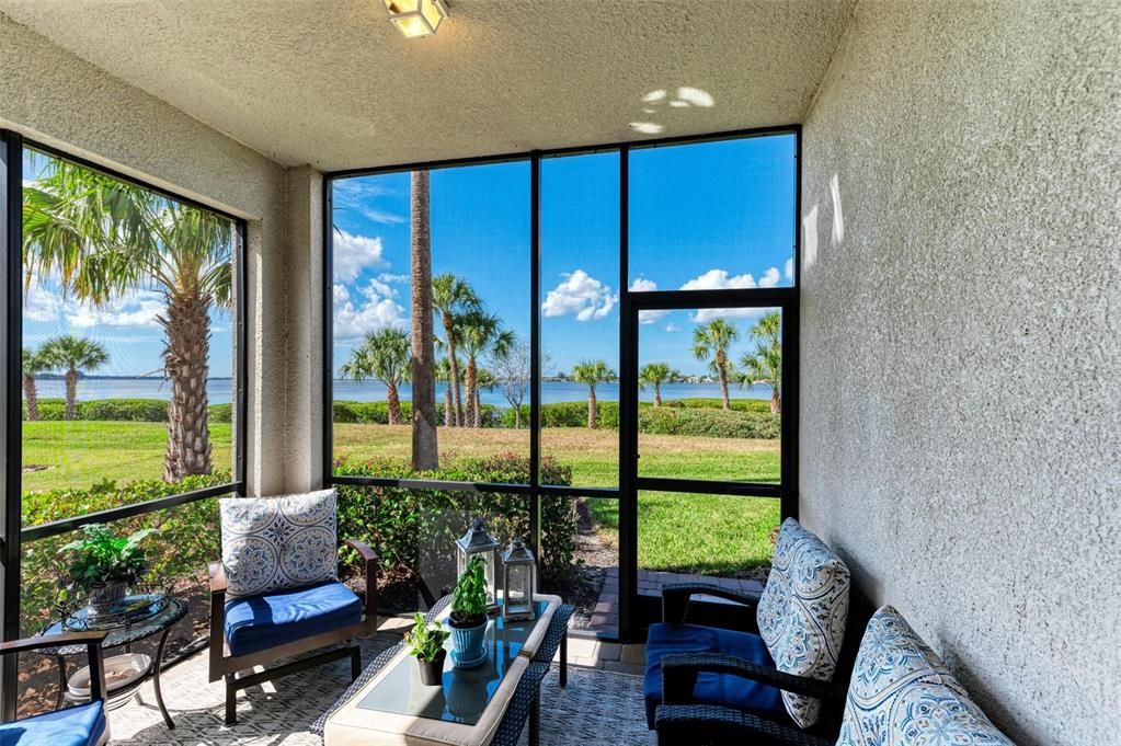 Lanai with views of Manatee River