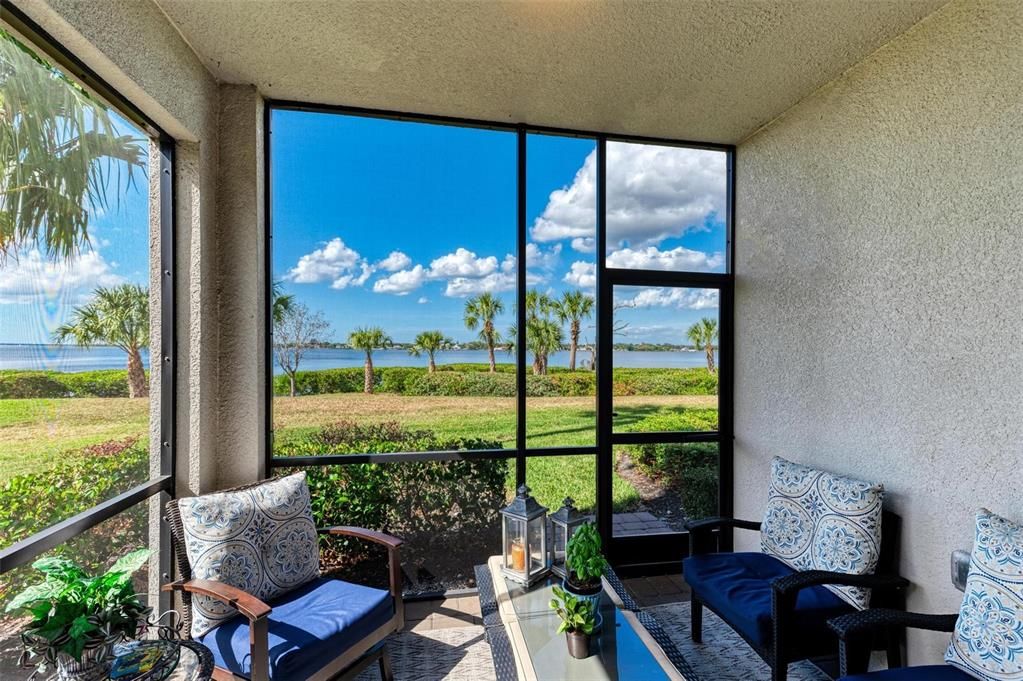 Lanai with views of Manatee River