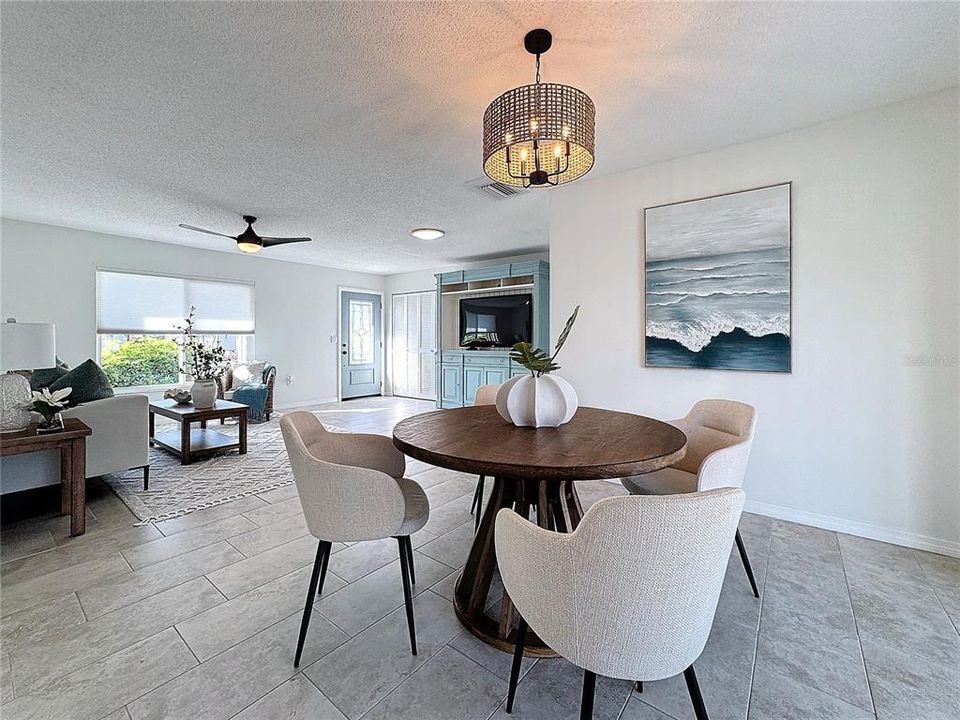 Dining Area w/ Tile Flooring