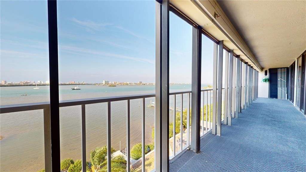 Private Balcony spans the length of the home