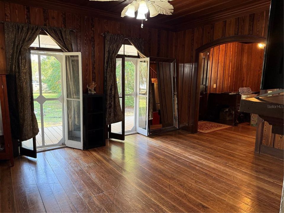 Window view of living room