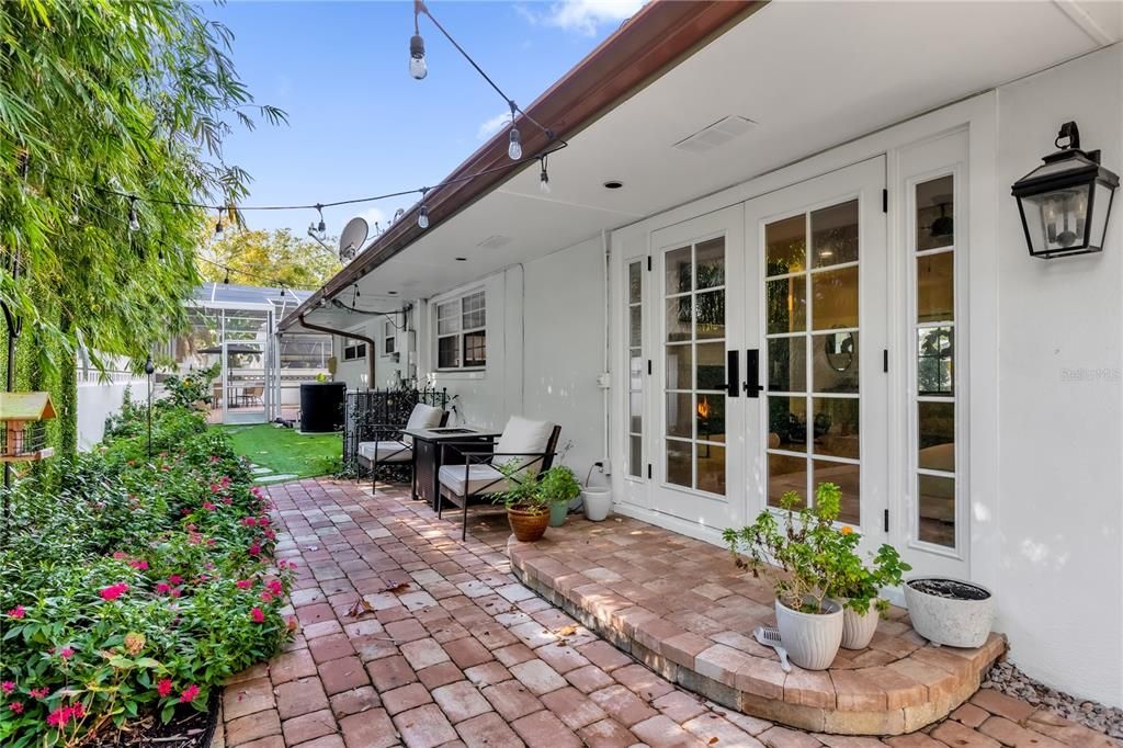 French doors leading to the Living room