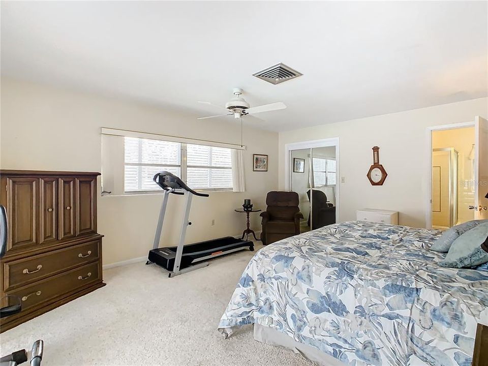 Master bedroom has walk-in closet and en-suite bathroom.