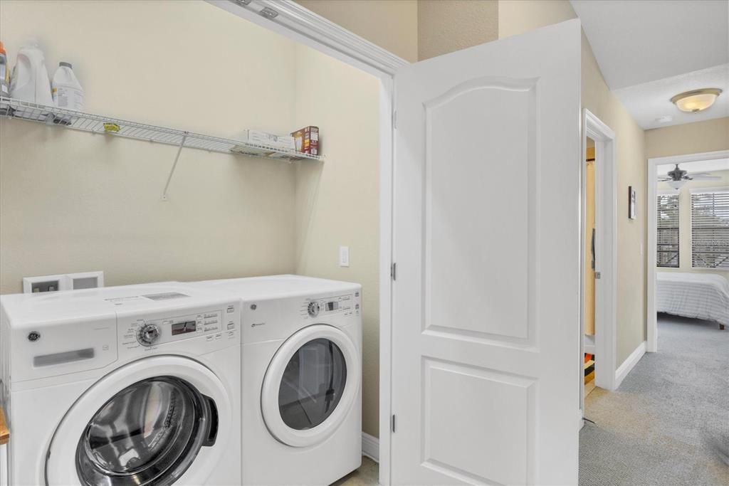 FRONT LOAD WASHER AND DRYER - UPSTAIRS