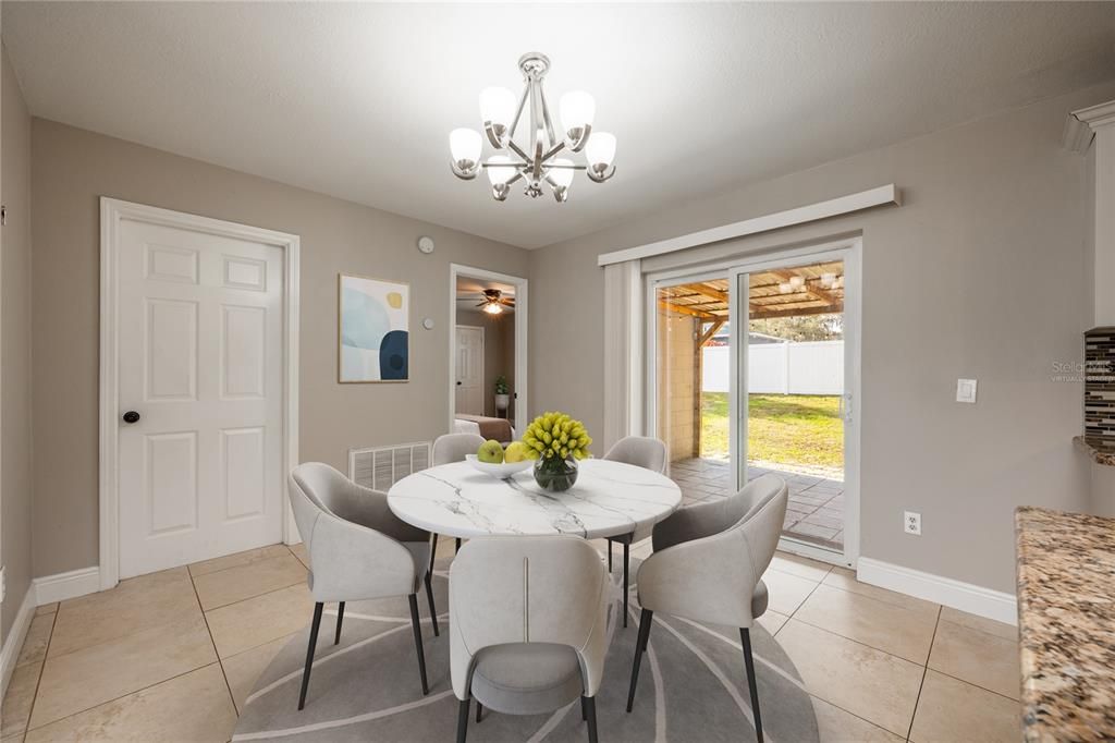 DINING AREA. Virtually Staged.