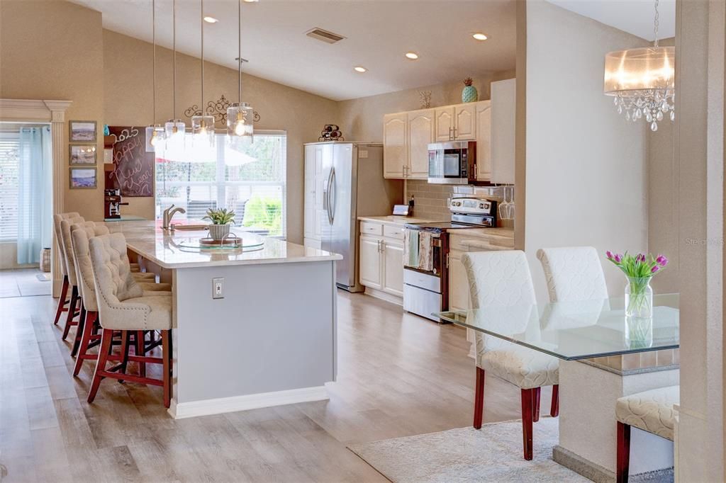 Kitchen and dining room