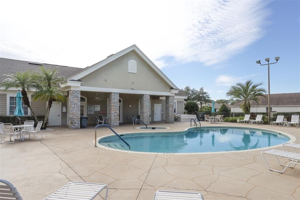 Clubhouse with community pool