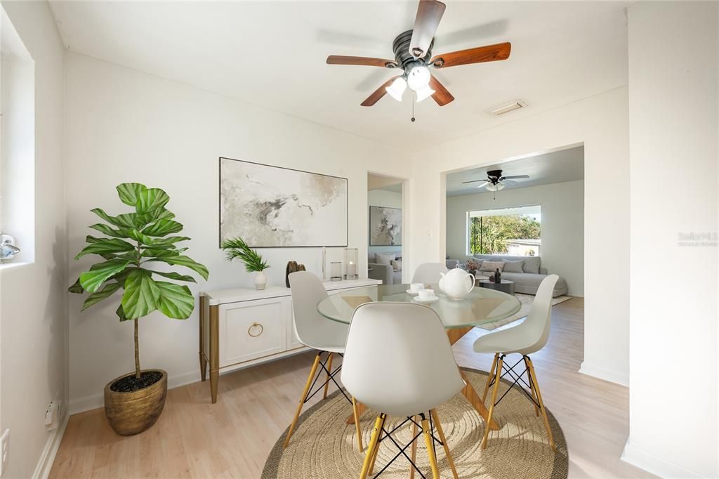 DINING ROOM. Virtually Staged.