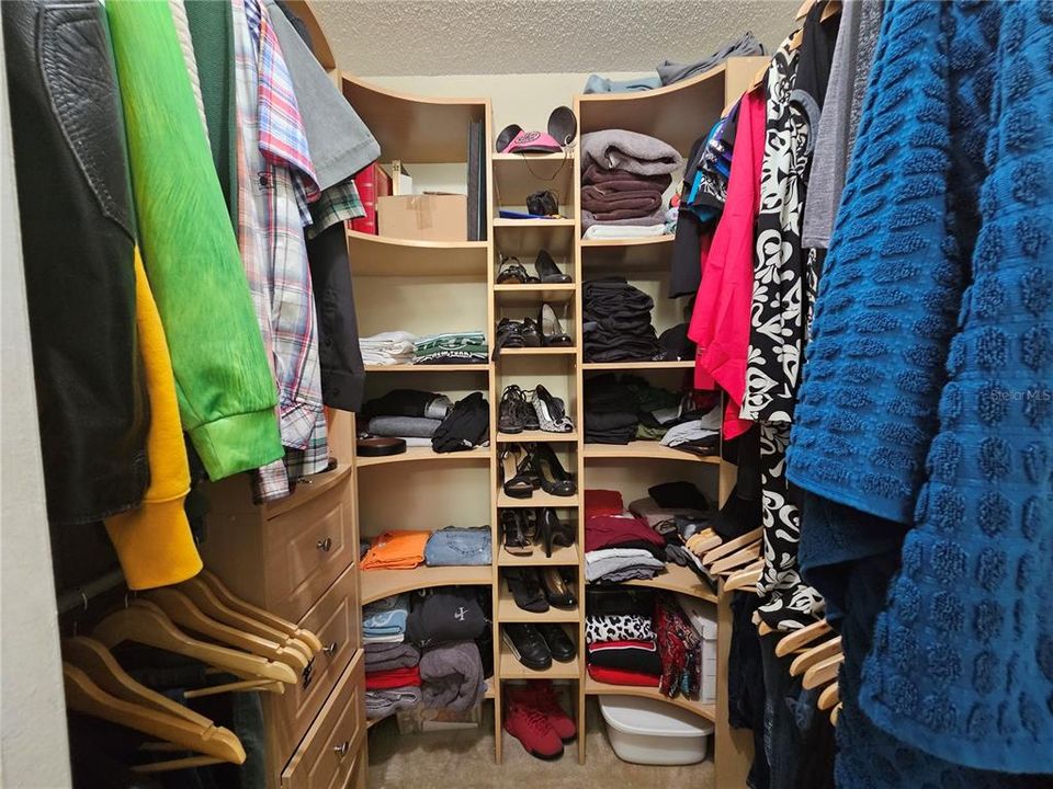 Walk in primary Closet