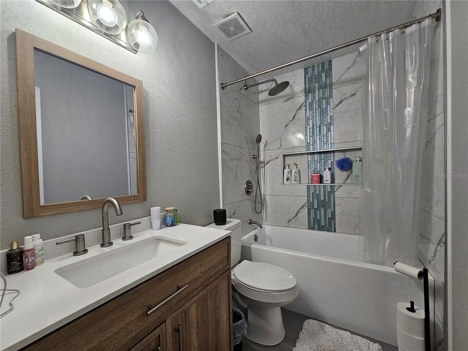 Upstairs remodeled bathroom