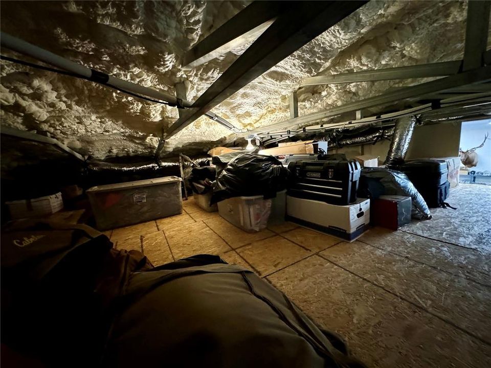 Loft Storage in Metal Building