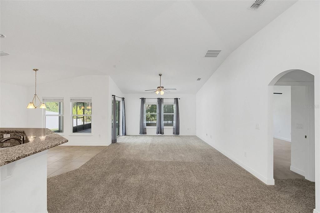 Family room view from Dining Area