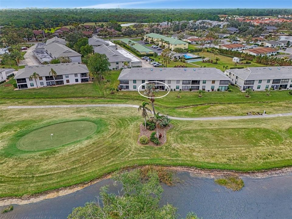 Lanai facing the golf course