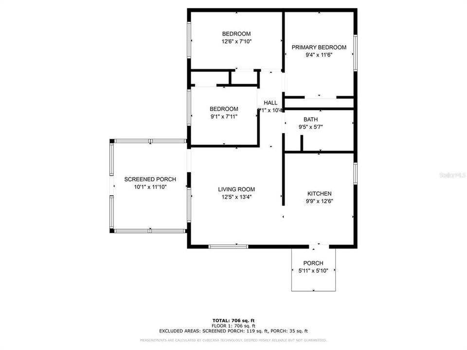 На продажу: $285,000 (2 спален, 1 ванн, 816 Квадратных фут)