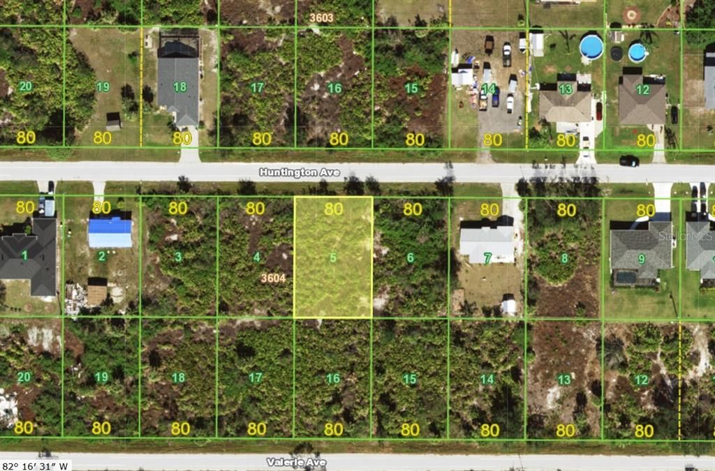 GIS Map dhowing location of property in the area.