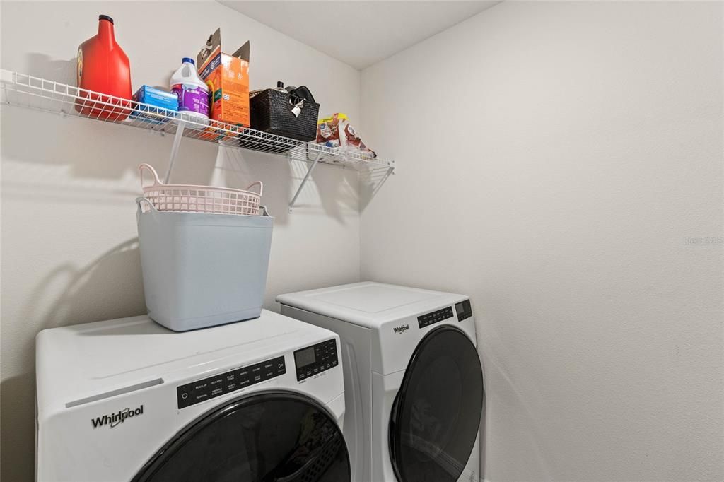 Upstairs laundry room