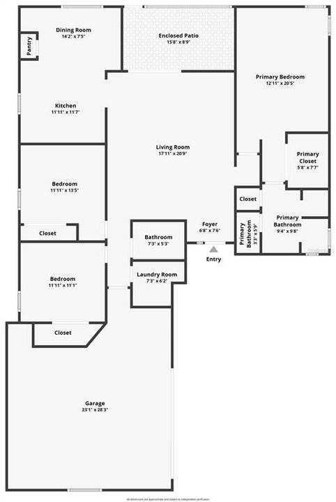 На продажу: $374,900 (3 спален, 2 ванн, 1665 Квадратных фут)