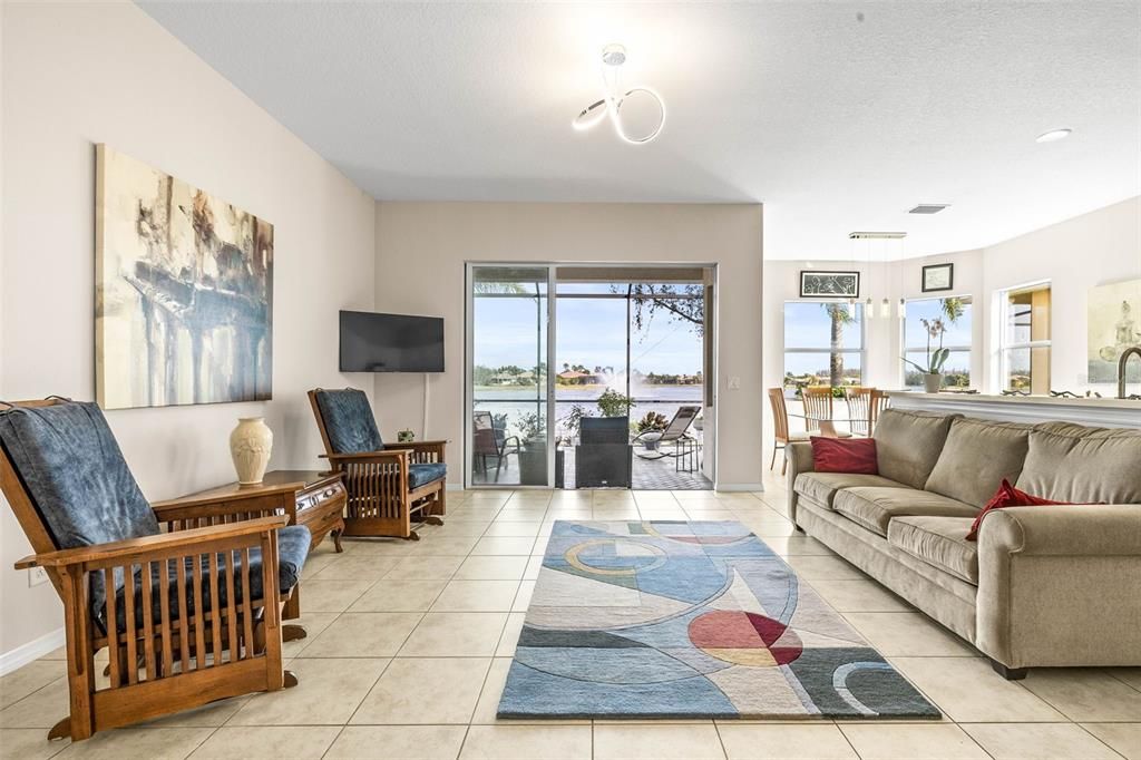 Views of the Lake from the living area