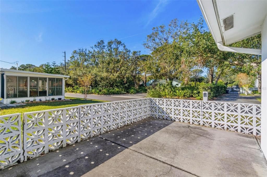 Outside Patio Area