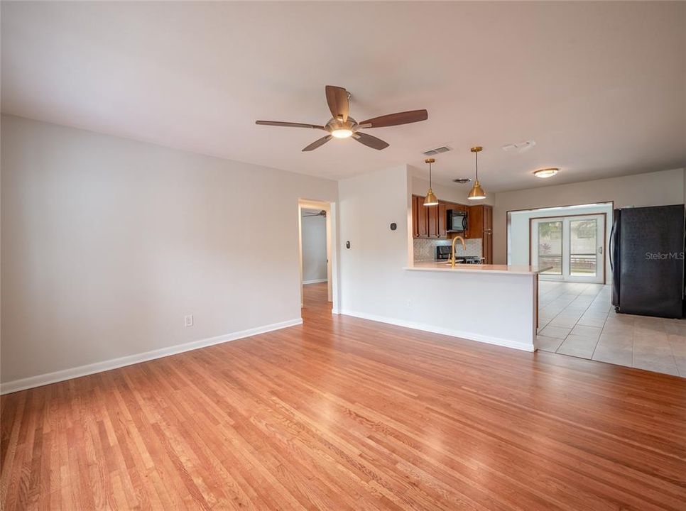 Living Room looking into Kitchen