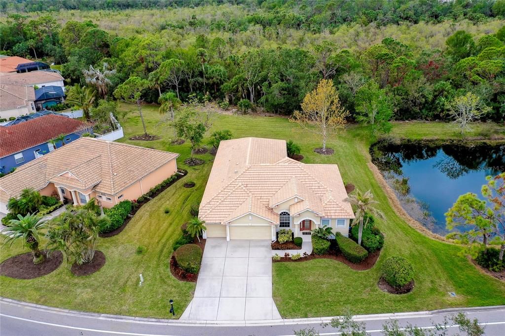 Beautiful preserve behind the home