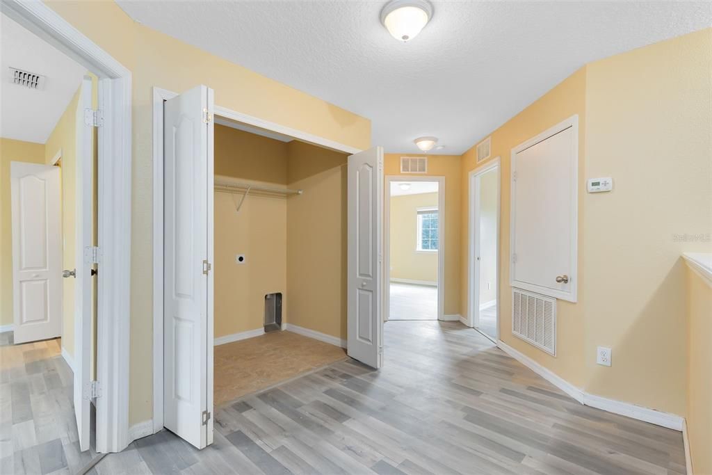 Upstairs Loft Area with Washer and Dryer Hook Up