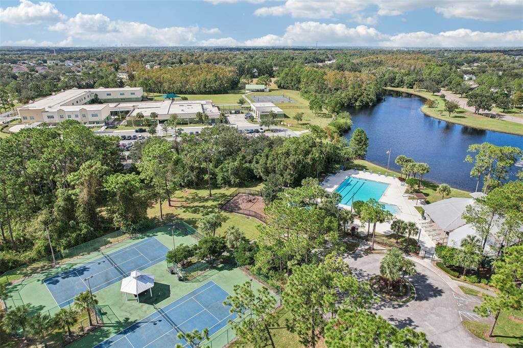 Enjoy the Beautiful Cypress Springs Community, with access to the main amenity center, a private community pool for the Villas at Cypress Springs and a larger Community Pool for the Cypress Springs Community, Tennis Courts, Playground and a Park!