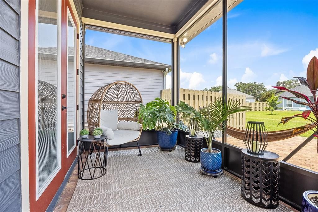 Screened in patio