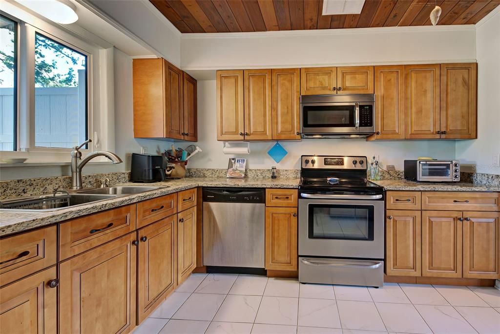 Loads of cabinets and counter space.