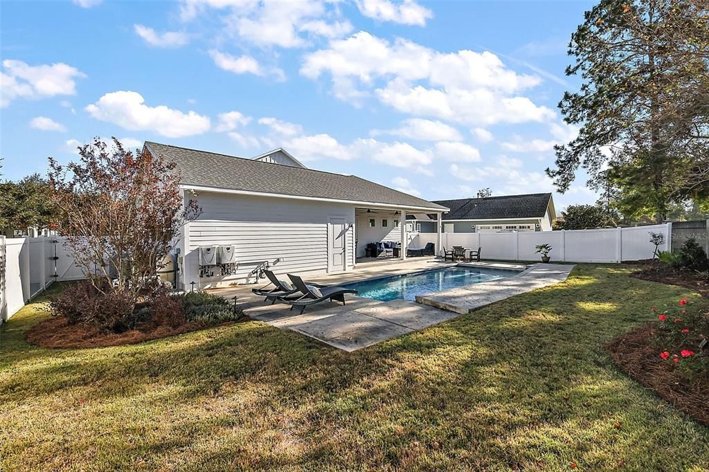 Backyard and Pool