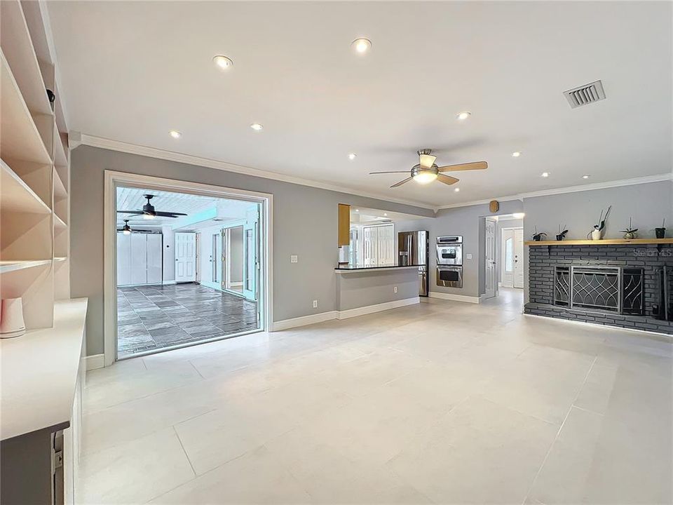 Family Room with Fireplace