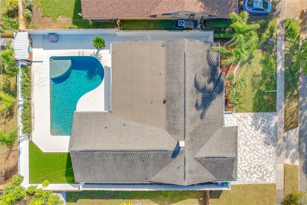 Pool with Shell Pavers