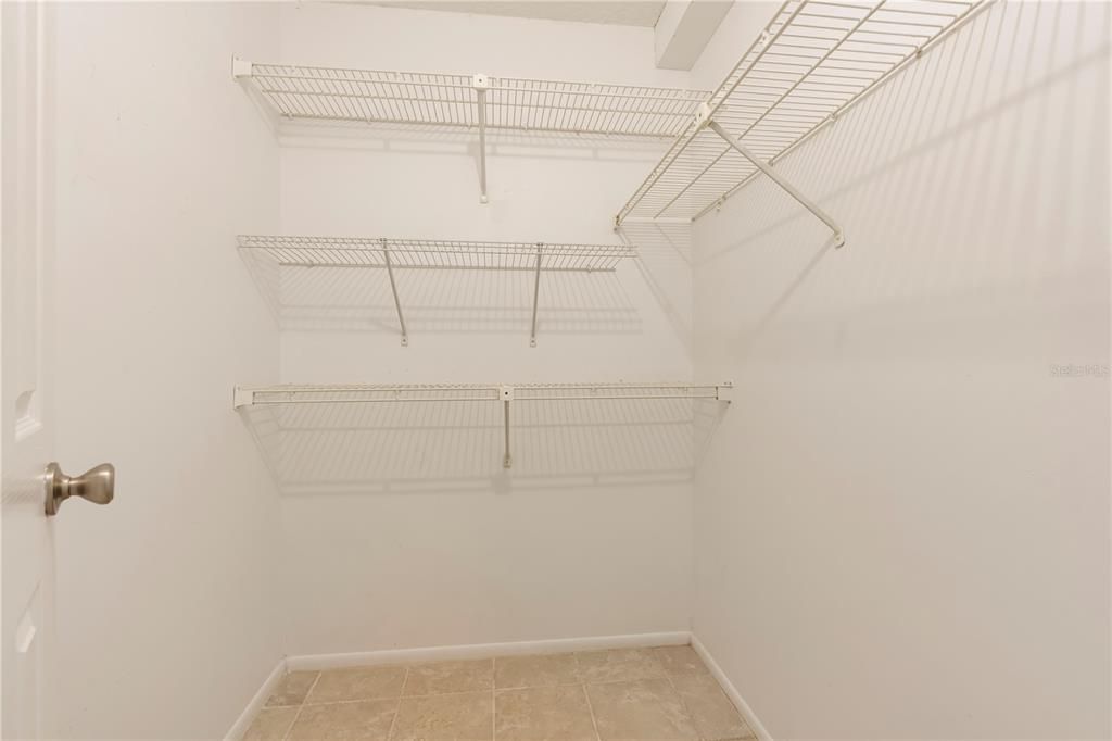 Master bedroom walk-in closet