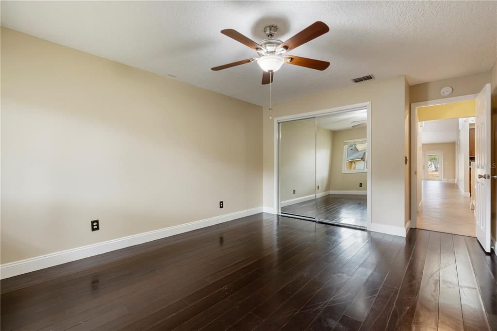 The 2nd bedroom is privately located on the opposite of the townhome in a split floor plan configuration