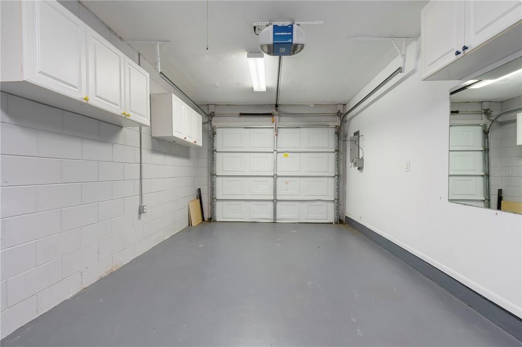 The attached 1 car garage offers convenience and access into the townhome protected from the elements.