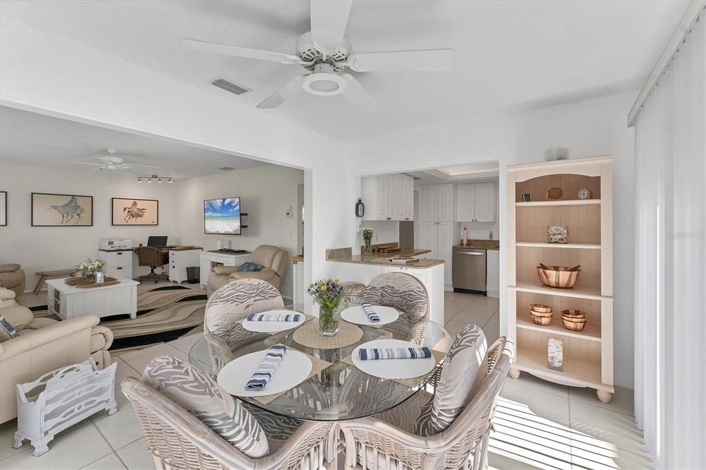 Dining Room with view of Kitchen and Living Room