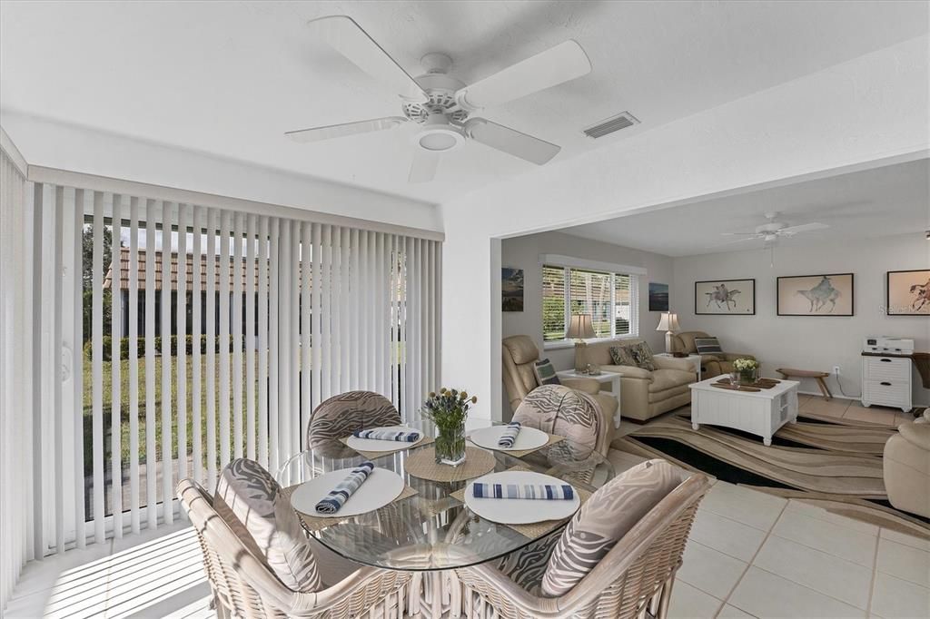 Dining Room with View of Living Room