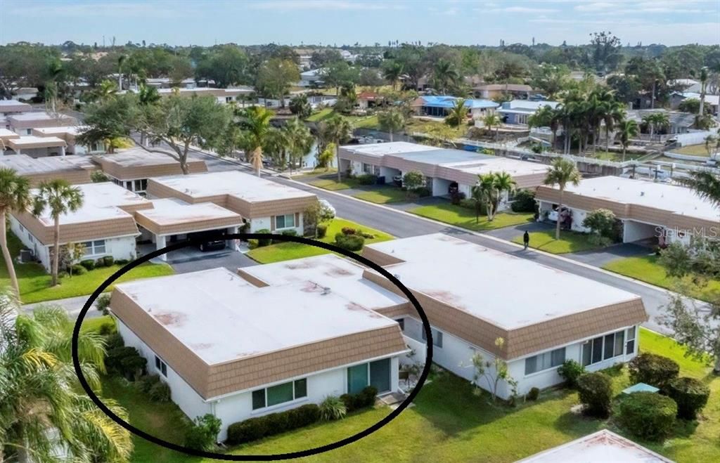 Back of unit looking towards clubhouse