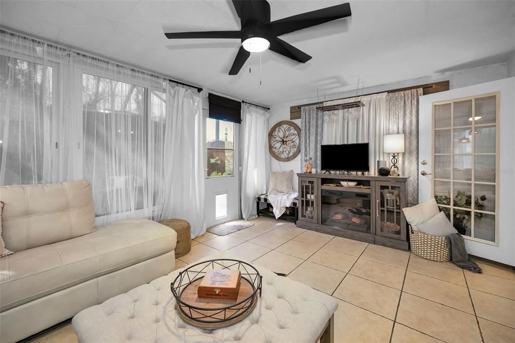 Family Room with fireplace