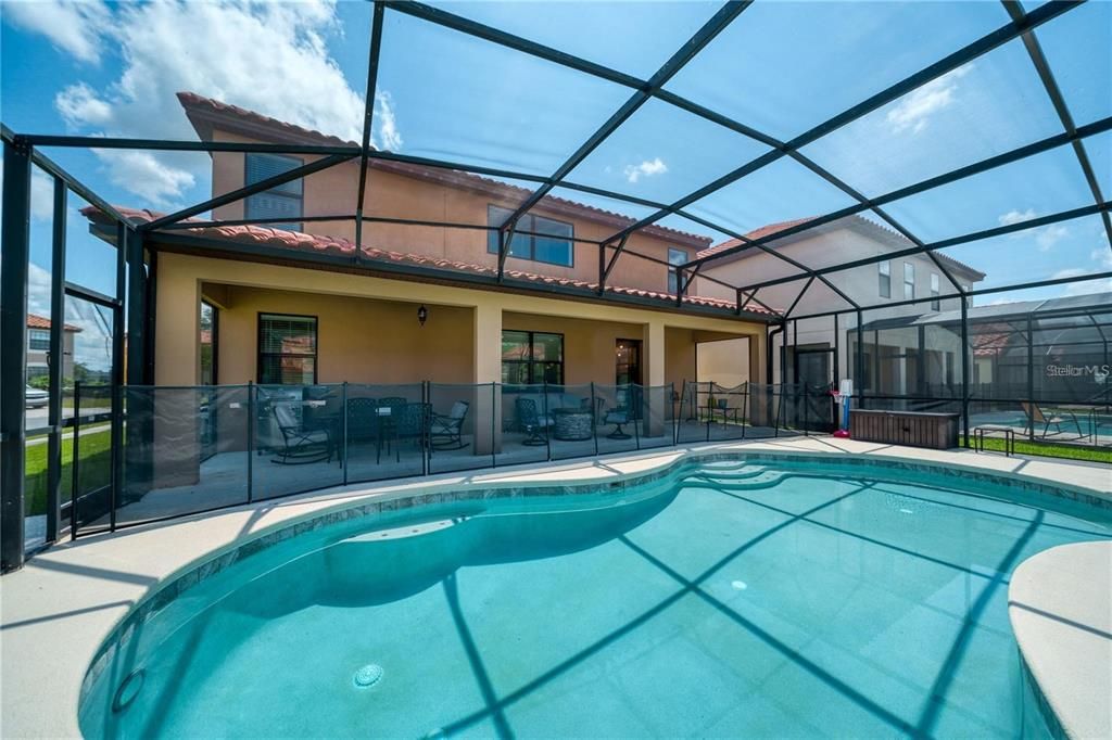 Large screened in pool