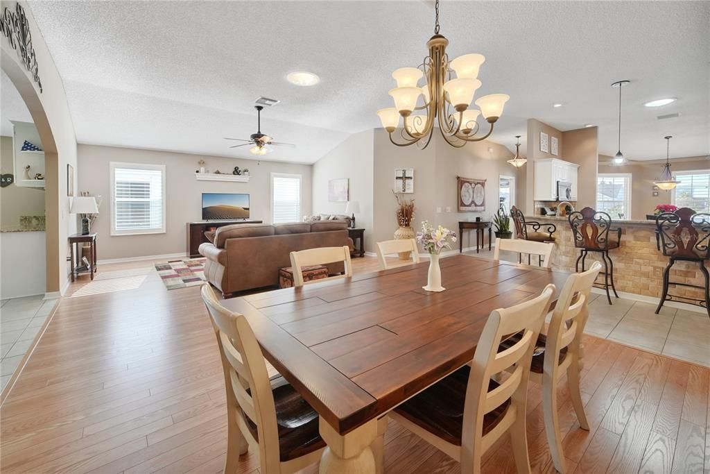 Dining Room overlooking Living Room