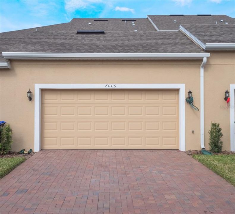 Over-sized 2 car garage