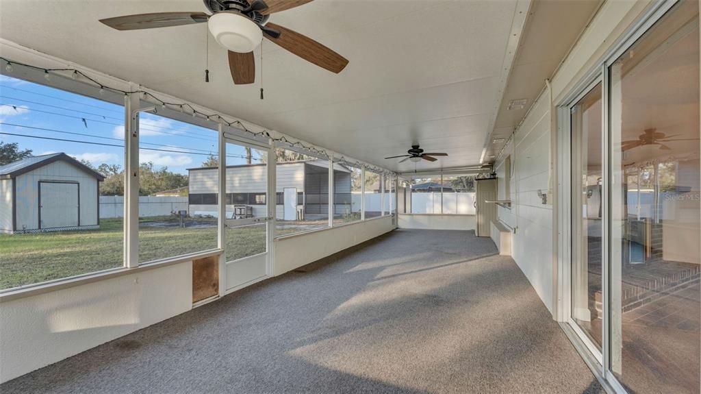 Rear Screened Patio